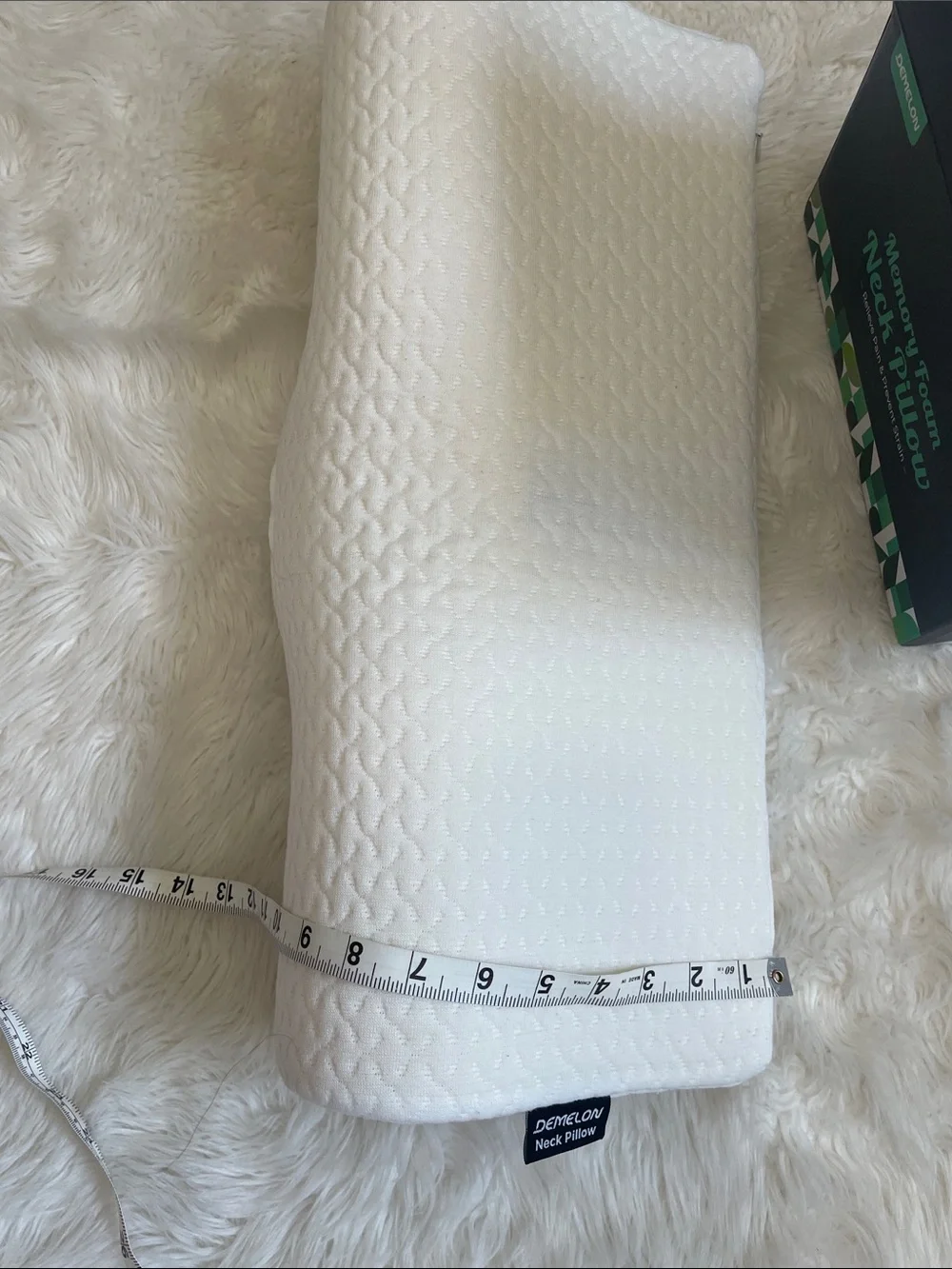 Ultra Pain Relief Cervical Memory Foam Neck Pillow - White